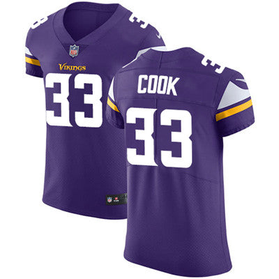 Mens Nike Minnesota Vikings 33 Dalvin Cook Purple Team Color Stitched Nfl Vapor Untouchable Elite Jersey