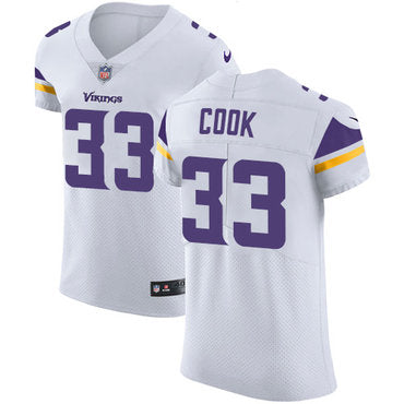 Mens Nike Minnesota Vikings 33 Dalvin Cook White Stitched Nfl Vapor Untouchable Elite Jersey