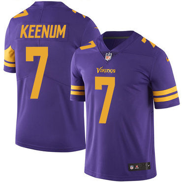 Mens Nike Minnesota Vikings 7 Case Keenum Limited Purple Rush Vapor Untouchable Nfl Jersey