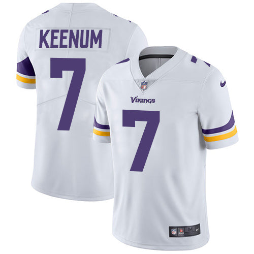 Mens Nike Minnesota Vikings 7 Case Keenum White Vapor Untouchable Limited Player Nfl Jersey