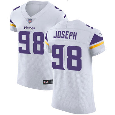 Mens Nike Minnesota Vikings 98 Linval Joseph White Stitched Nfl Vapor Untouchable Elite Jersey