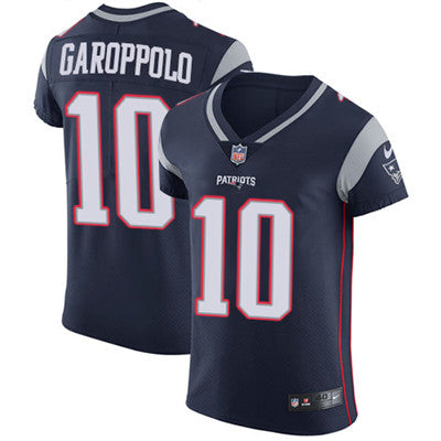Mens Nike New England Patriots 10 Jimmy Garoppolo Navy Blue Team Color Stitched Nfl Vapor Untouchable Elite Jersey