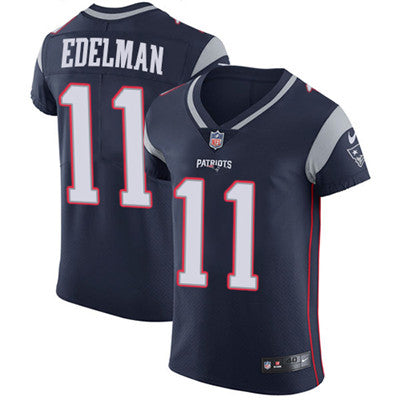 Mens Nike New England Patriots 11 Julian Edelman Navy Blue Team Color Stitched Nfl Vapor Untouchable Elite Jersey