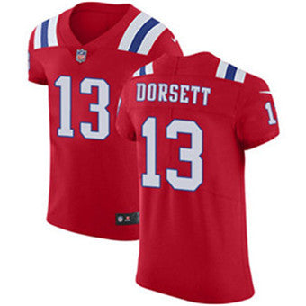 Mens Nike New England Patriots 13 Phillip Dorsett Red Alternate Stitched Nfl Vapor Untouchable Elite Jersey