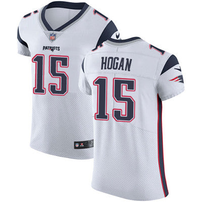 Mens Nike New England Patriots 15 Chris Hogan White Stitched Nfl Vapor Untouchable Elite Jersey