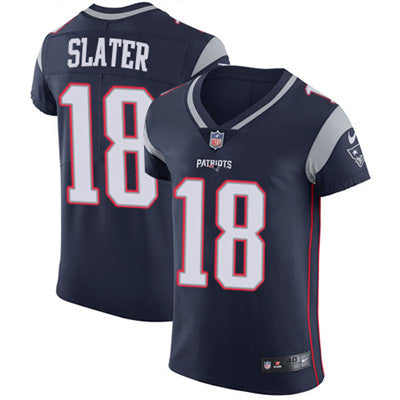 Mens Nike New England Patriots 18 Matt Slater Navy Blue Team Color Stitched Nfl Vapor Untouchable Elite Jersey