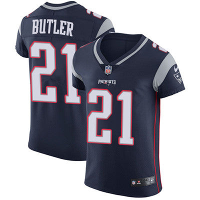 Mens Nike New England Patriots 21 Malcolm Butler Navy Blue Team Color Stitched Nfl Vapor Untouchable Elite Jersey