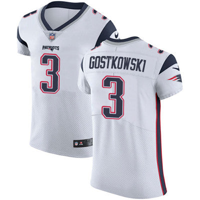 Mens Nike New England Patriots 3 Stephen Gostkowski White Stitched Nfl Vapor Untouchable Elite Jersey