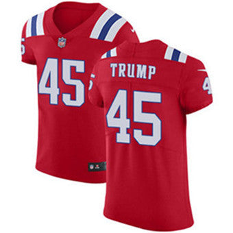 Mens Nike New England Patriots 45 Donald Trump Red Alternate Stitched Nfl Vapor Untouchable Elite Jersey