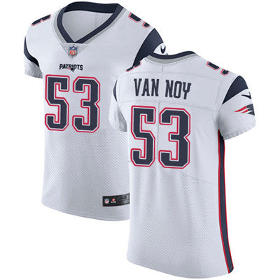 Mens Nike New England Patriots 53 Kyle Van Noy White Stitched Nfl Vapor Untouchable Elite Jersey