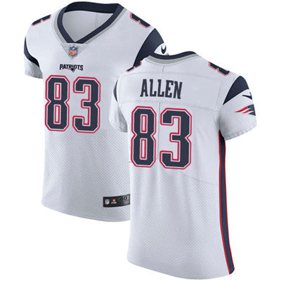 Mens Nike New England Patriots 83 Dwayne Allen White Stitched Nfl Vapor Untouchable Elite Jersey