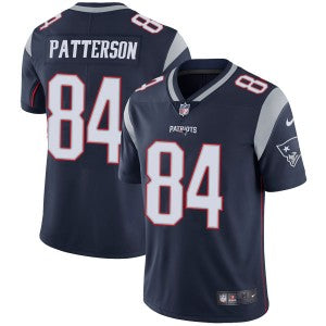 Mens Nike New England Patriots 84 Cordarrelle Patterson Navy Blue Home Vapor Untouchable Limited Jersey