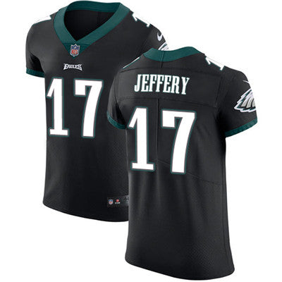 Mens Nike Philadelphia Eagles 17 Alshon Jeffery Black Alternate Stitched Nfl Vapor Untouchable Elite Jersey
