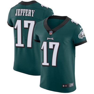 Mens Nike Philadelphia Eagles 17 Alshon Jeffery Midnight Green Team Color Stitched Nfl Vapor Untouchable Elite Jersey