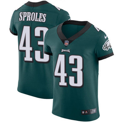 Mens Nike Philadelphia Eagles 43 Darren Sproles Midnight Green Team Color Stitched Nfl Vapor Untouchable Elite Jersey