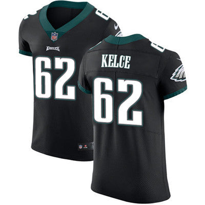 Mens Nike Philadelphia Eagles 62 Jason Kelce Black Alternate Stitched Nfl Vapor Untouchable Elite Jersey