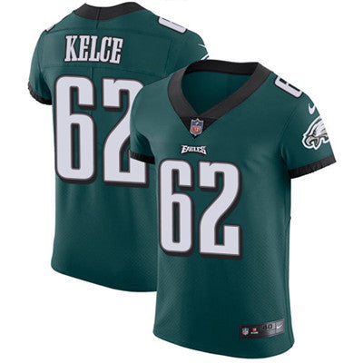 Mens Nike Philadelphia Eagles 62 Jason Kelce Midnight Green Team Color Stitched Nfl Vapor Untouchable Elite Jersey