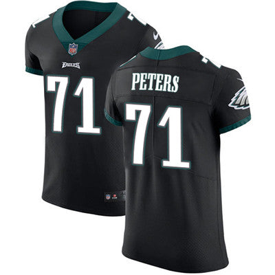 Mens Nike Philadelphia Eagles 71 Jason Peters Black Alternate Stitched Nfl Vapor Untouchable Elite Jersey