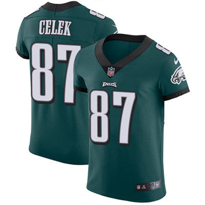 Mens Nike Philadelphia Eagles 87 Brent Celek Midnight Green Team Color Stitched Nfl Vapor Untouchable Elite Jersey