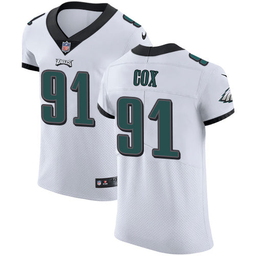 Mens Nike Philadelphia Eagles 91 Fletcher Cox White Stitched Nfl Vapor Untouchable Elite Jersey