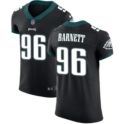Mens Nike Philadelphia Eagles 96 Derek Barnett Black Alternate Stitched Nfl Vapor Untouchable Elite Jersey