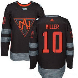 Mens North America Hockey 10 J T Miller Black 2016 World Cup Of Hockey Stitched Adidas Wch Game Jersey