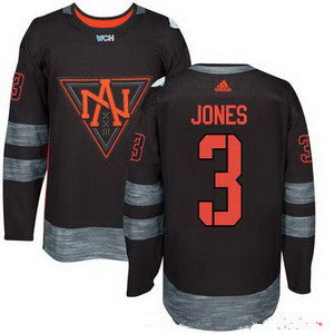 Mens North America Hockey 3 Seth Jones Black 2016 World Cup Of Hockey Stitched Adidas Wch Game Jersey