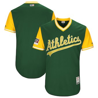 Mens Oakland Athletics Blank Majestic Green 2018 Players Weekend Authentic Team Jersey