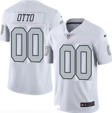 Mens Oakland Raiders 00 Jim Otto Retired White 2016 Color Rush Stitched Nfl Nike Limited Jersey