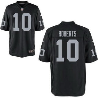 Mens Oakland Raiders 10 Seth Roberts Black Team Color Nfl Nike Elite Jersey
