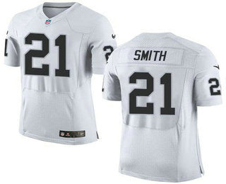 Mens Oakland Raiders 21 Sean Smith White Road 2015 Nfl Nike Elite Jersey
