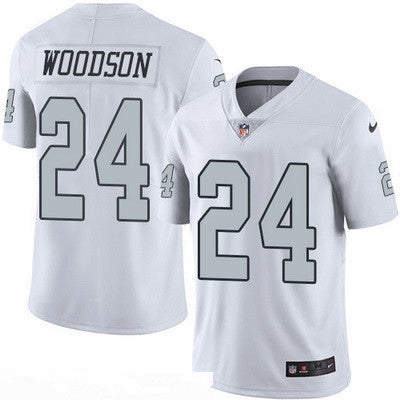 Mens Oakland Raiders 24 Charles Woodson White 2016 Color Rush Stitched Nfl Nike Limited Jersey