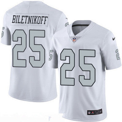 Mens Oakland Raiders 25 Fred Biletnikoff Retired White 2016 Color Rush Stitched Nfl Nike Limited Jersey