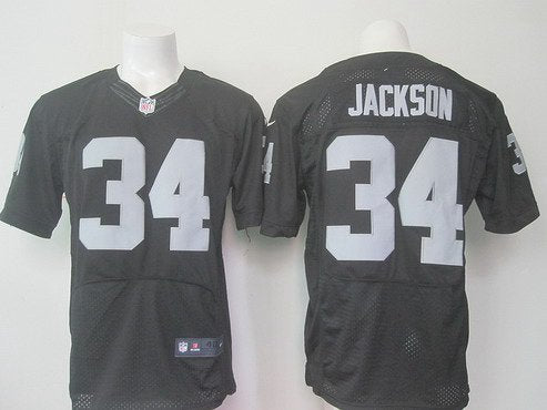 Mens Oakland Raiders 34 Bo Jackson Black Retired Player 2015 Nfl Nike Elite Jersey