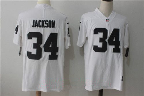 Mens Oakland Raiders 34 Bo Jackson White 2017 Vapor Untouchable Stitched Nfl Nike Limited Jersey