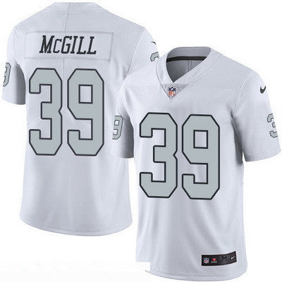 Mens Oakland Raiders 39 Keith Mcgill White 2016 Color Rush Stitched Nfl Nike Limited Jersey