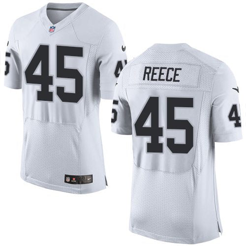 Mens Oakland Raiders 45 Marcel Reece White Road 2015 Nfl Nike Elite Jersey