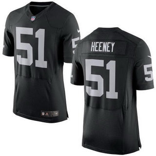 Mens Oakland Raiders 51 Ben Heeney Black Team Color 2015 Nfl Nike Elite Jersey