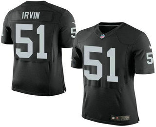 Mens Oakland Raiders 51 Bruce Irvin Black Team Color Nfl Nike Elite Jersey