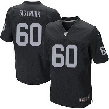 Mens Oakland Raiders 60 Otis Sistrunk Black Retired Player Nfl Nike Elite Jersey