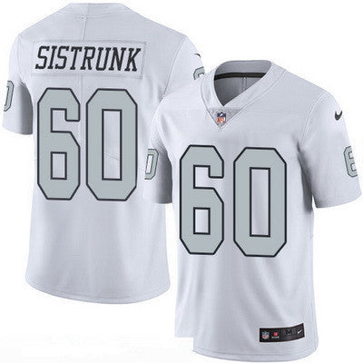Mens Oakland Raiders 60 Otis Sistrunk Retired White 2016 Color Rush Stitched Nfl Nike Limited Jersey