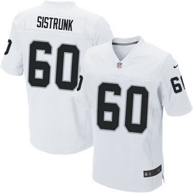 Mens Oakland Raiders 60 Otis Sistrunk White Retired Player Nfl Nike Elite Jersey