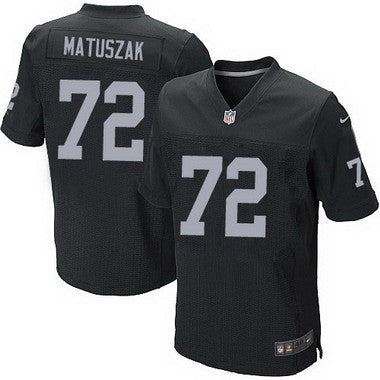 Mens Oakland Raiders 72 John Matuszak Black Retired Player Nfl Nike Elite Jersey