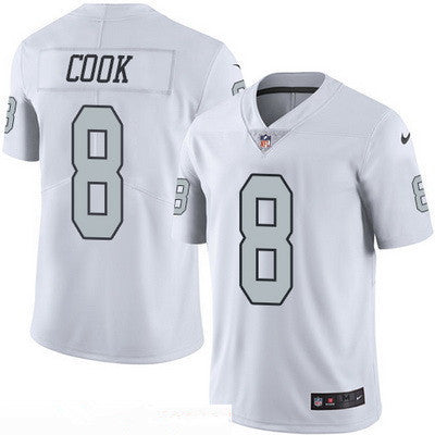 Mens Oakland Raiders 8 Connor Cook White 2016 Color Rush Stitched Nfl Nike Limited Jersey