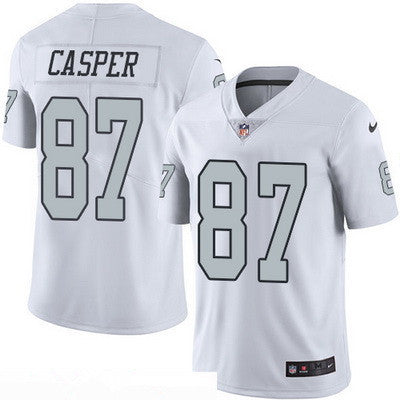 Mens Oakland Raiders 87 Dave Casper Retired White 2016 Color Rush Stitched Nfl Nike Limited Jersey