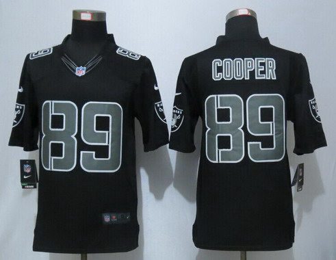 Mens Oakland Raiders 89 Amari Cooper Black Impact Nfl Nike Limited Jersey