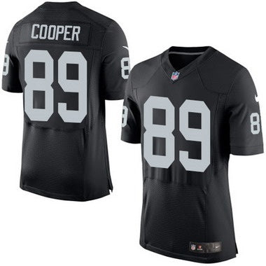 Mens Oakland Raiders 89 Amari Cooper Black Team Color 2015 Nfl Nike Elite Jersey