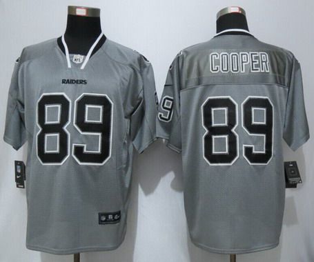 Mens Oakland Raiders 89 Amari Cooper Lights Out Gray Nfl Nike Elite Jersey