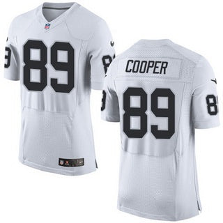 Mens Oakland Raiders 89 Amari Cooper White Road 2015 Nfl Nike Elite Jersey