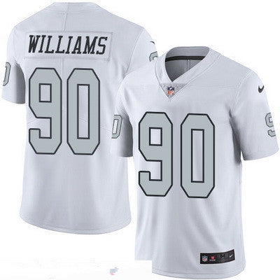 Mens Oakland Raiders 90 Dan Williams White 2016 Color Rush Stitched Nfl Nike Limited Jersey